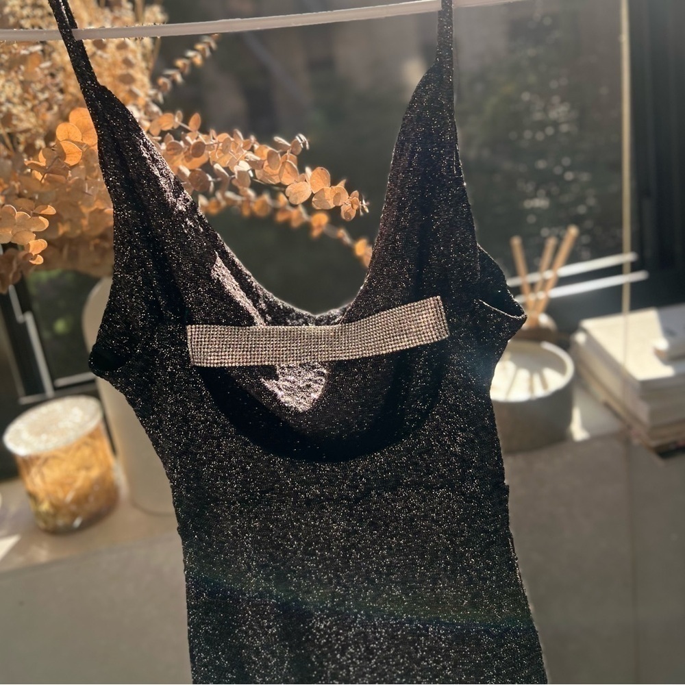 NWOT Black sparkly evening dress